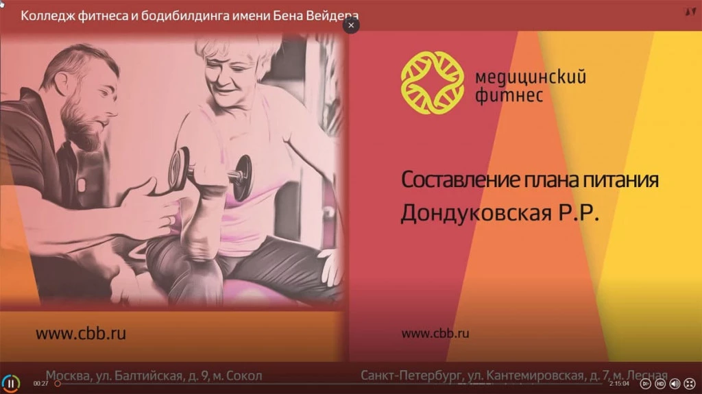 Галерея Составление плана питания 2